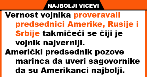 Vicevi o Političarima 5 Srpski inat